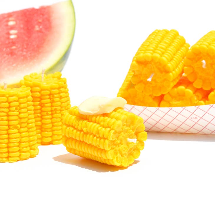 Corn Pillar Candle