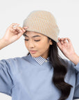 Simple Grid Knit Beanie