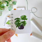 Handmade Mini Houseplant Notebook/Sketchbook