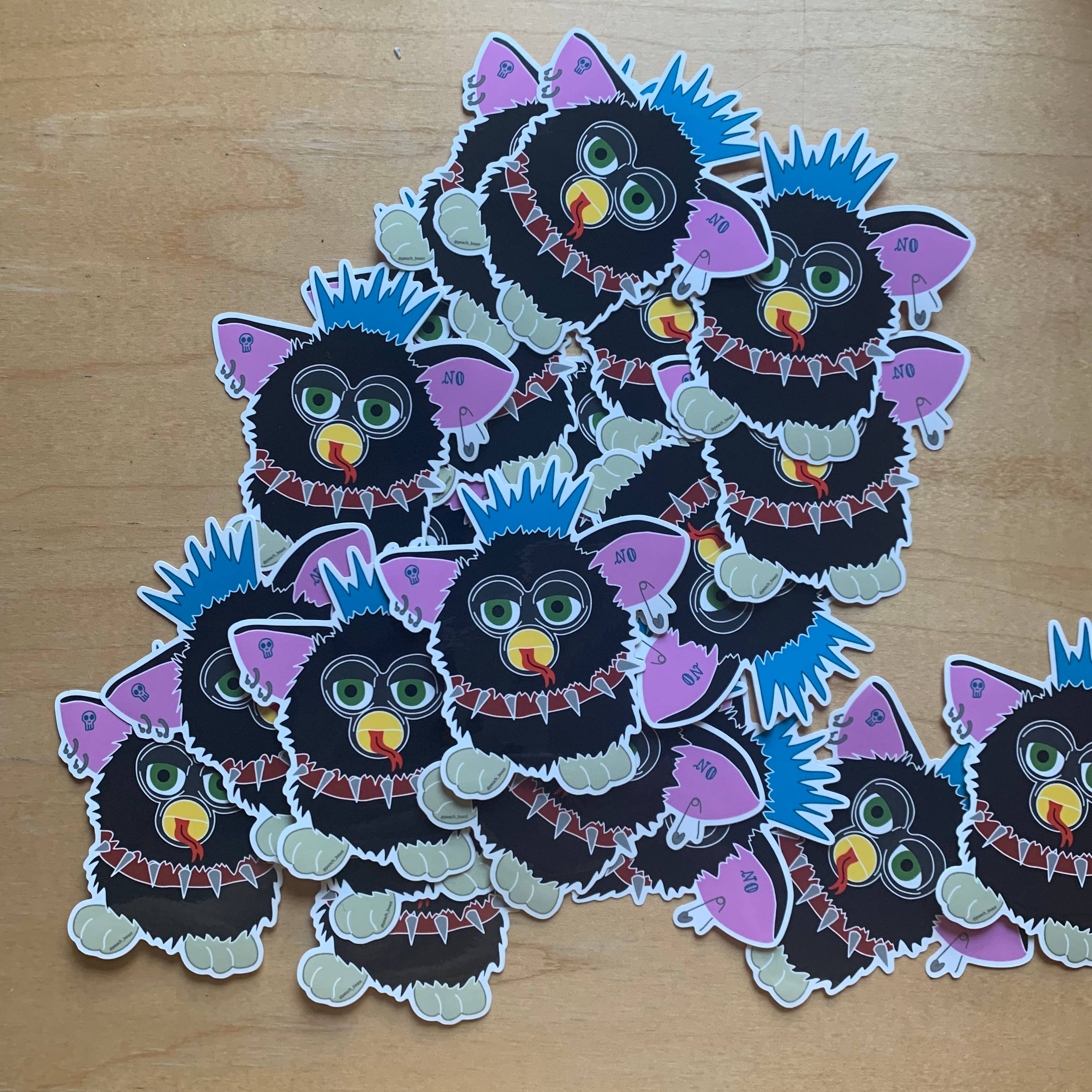 Furby Y2K Vinyl Sticker