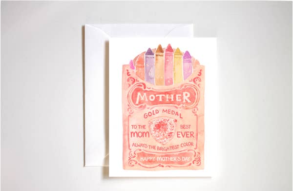 Brightest Color Mother's Day Greeting Card