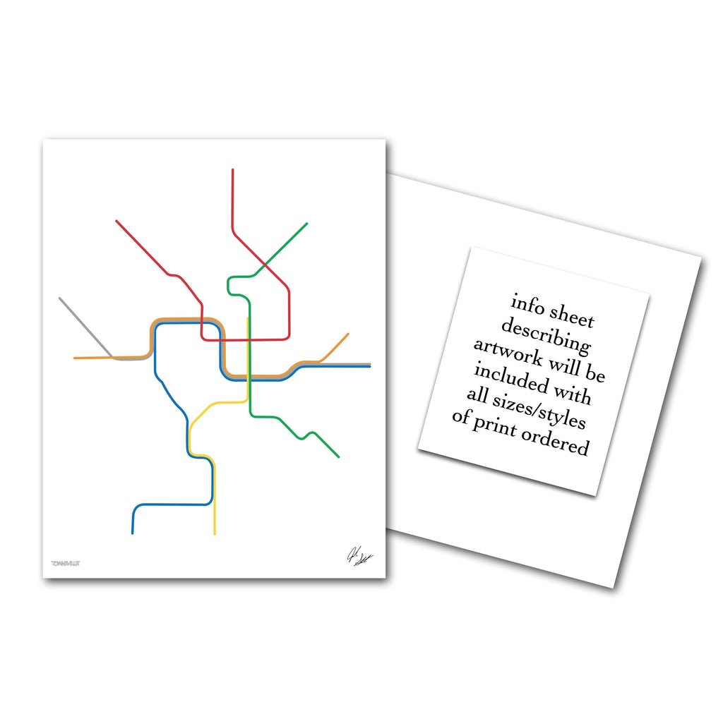 Washington DC Transit Minimalist Wall Decor