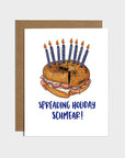 Holiday Schmear Bagel Hanukkah Card