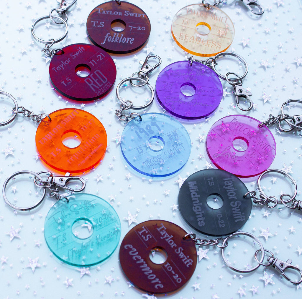 Taylor Swift Album Keychains