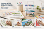 Dual-Tip Alcohol Marker Sets (24-Count) - Non Toxic