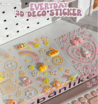 Everyday 3D Epoxy Deco Stickers– Cute Jelly Bead Style