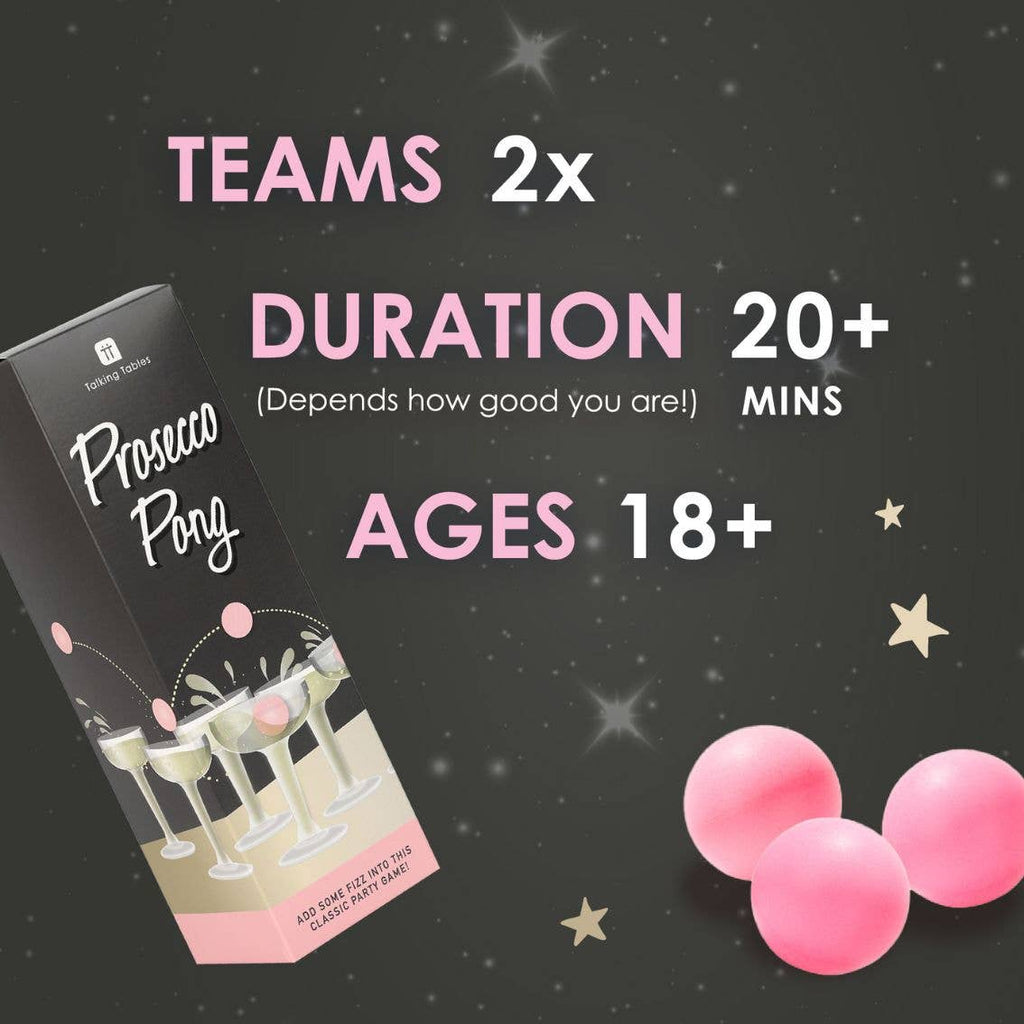Prosecco Pong Party Drinking Game | Bachelorette Party Supplies |