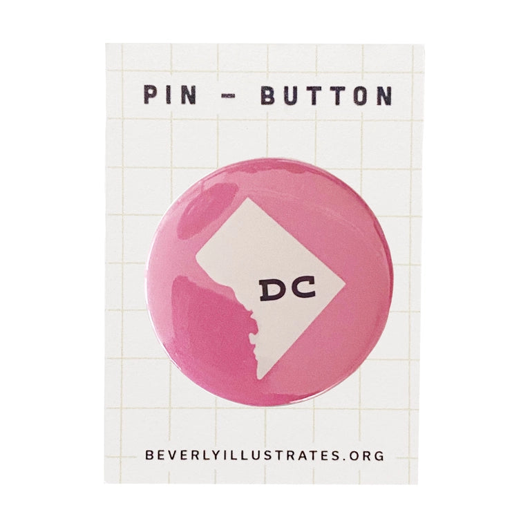 Washington Dc Pin Back Button