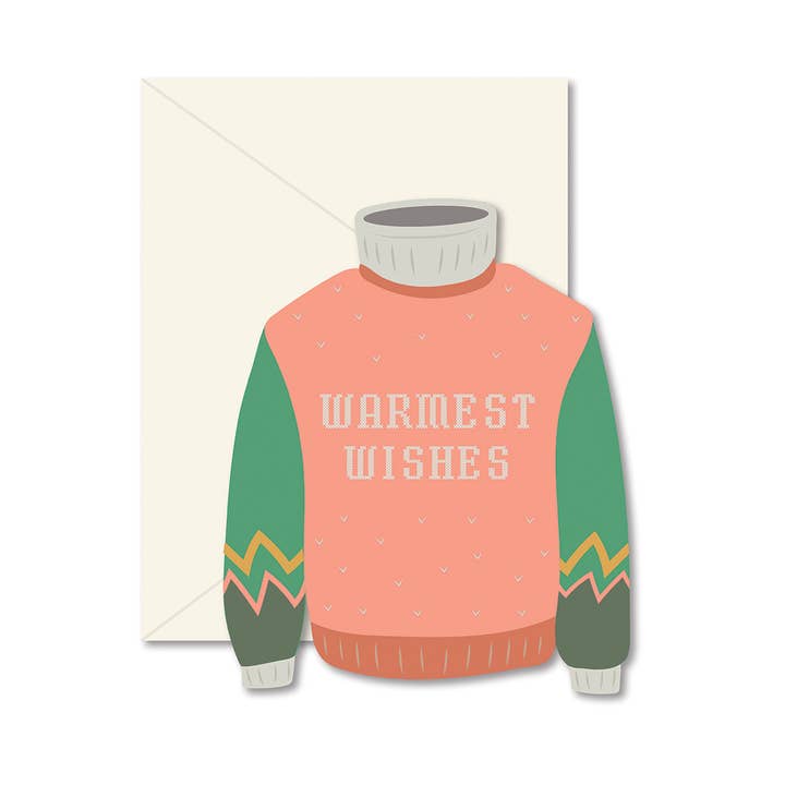 Sweater Warmest Wishes Greeting Card