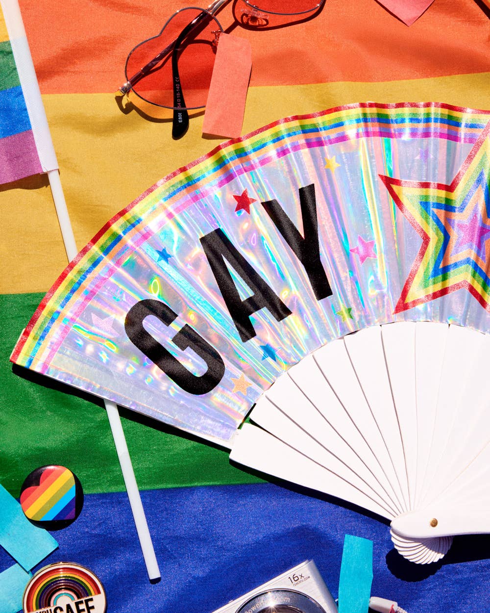 Pride Gay Icon Fan | rainbow, parade, festival