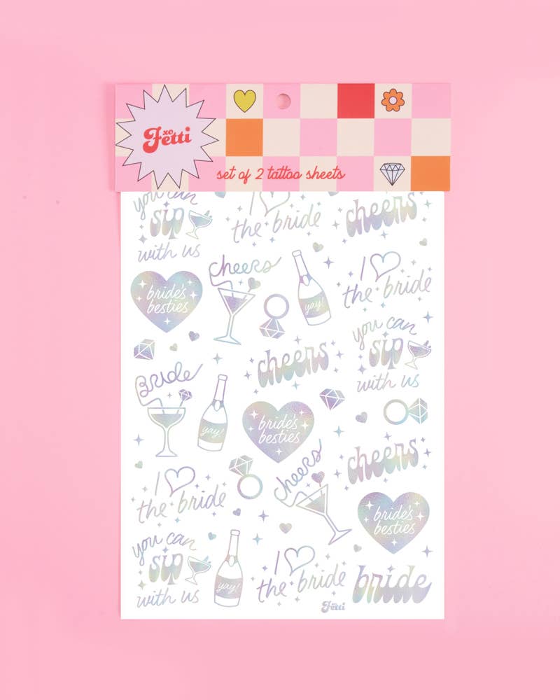 Cheers Temporary Tattoos | Bachelorette Party, Bride Tribe