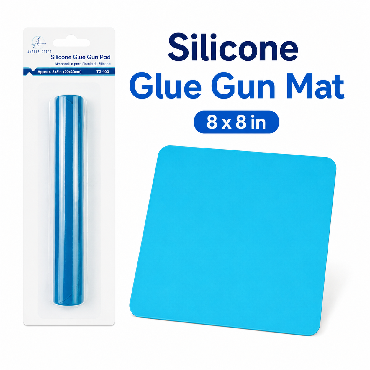 Non-Stick Silicone Glue Gun Mat, 8 x 8 in