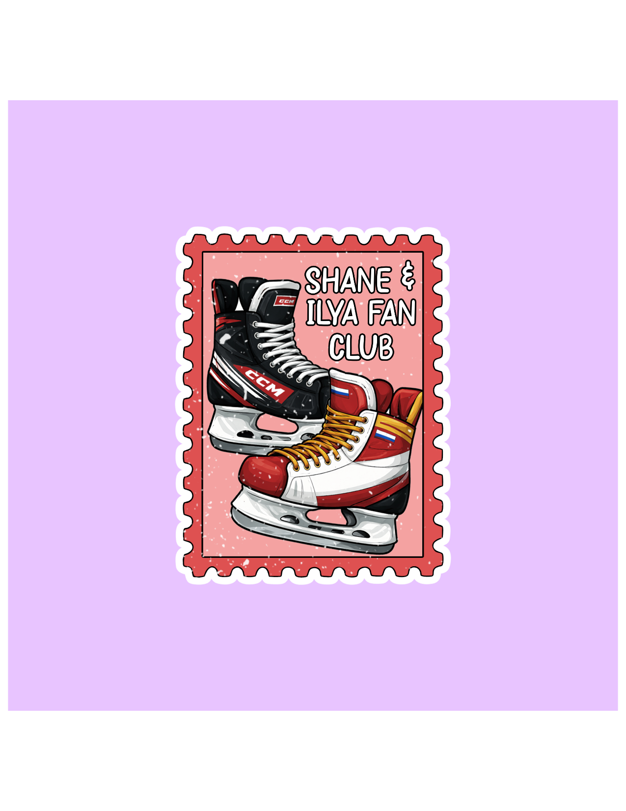 Shane & Ilya Fan Club Stamp Heated Rivalry Sticker