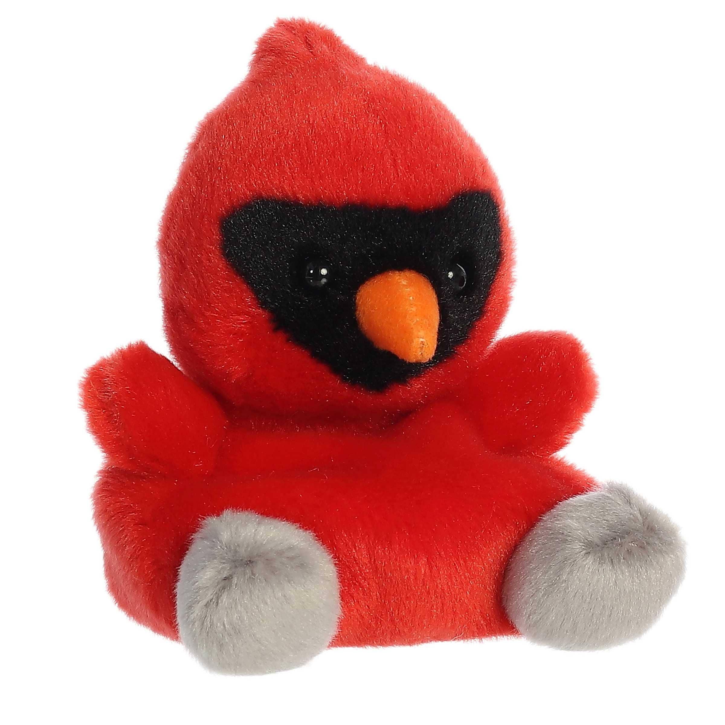 5" Plush Louis Cardinal Bird Palm Pals