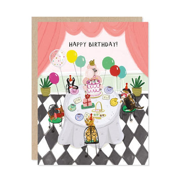 Birthday Tea Pawty Card