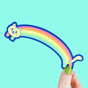 Rainbow Kitty Cat Pride Bookmark