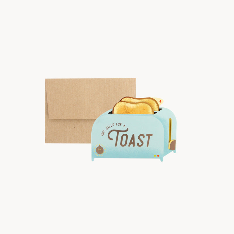 Toaster Cheers Popup Card