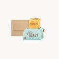 Toaster Cheers Popup Card