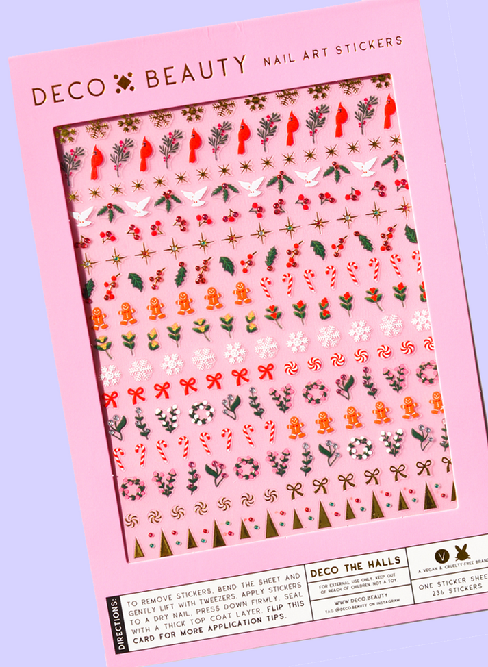 Deco the Halls Nail Stickers