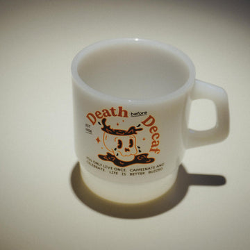 "Death Before Decaf" Vintage Diner Mug