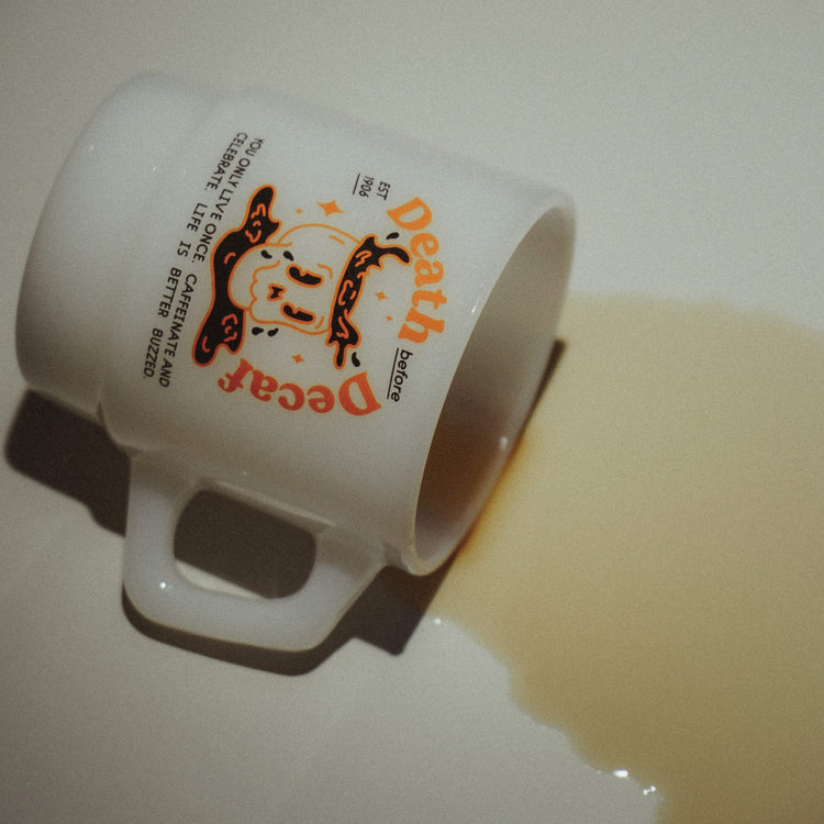 "Death Before Decaf" Vintage Diner Mug