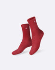 Pretty Rose Socks - Red