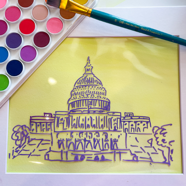 Watercolors: DC Monument Pop Art