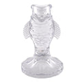 Clear Taper Candleholder - Fish