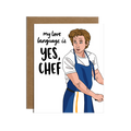 Yes Chef Love Language Card