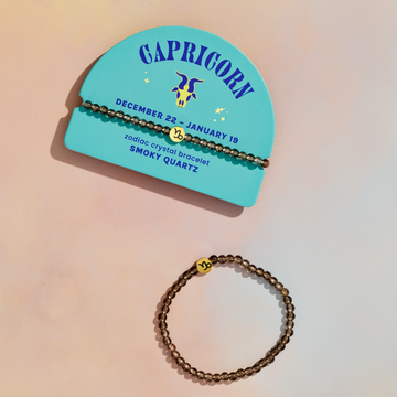 Capricorn Mini Zodiac Bracelet-4mm Crystal Beads