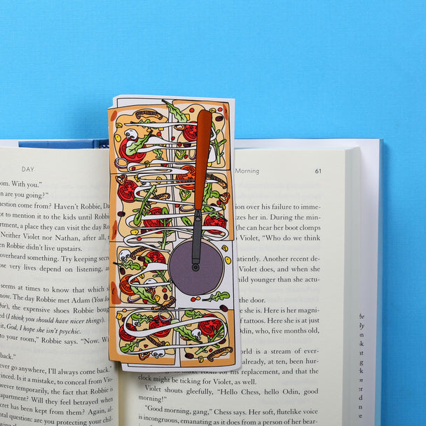 Veggie Pizza Bookmark (It's Die Cut!)