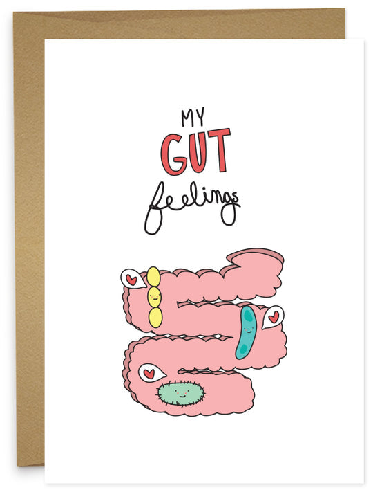 Gut Feelings Greeting Card