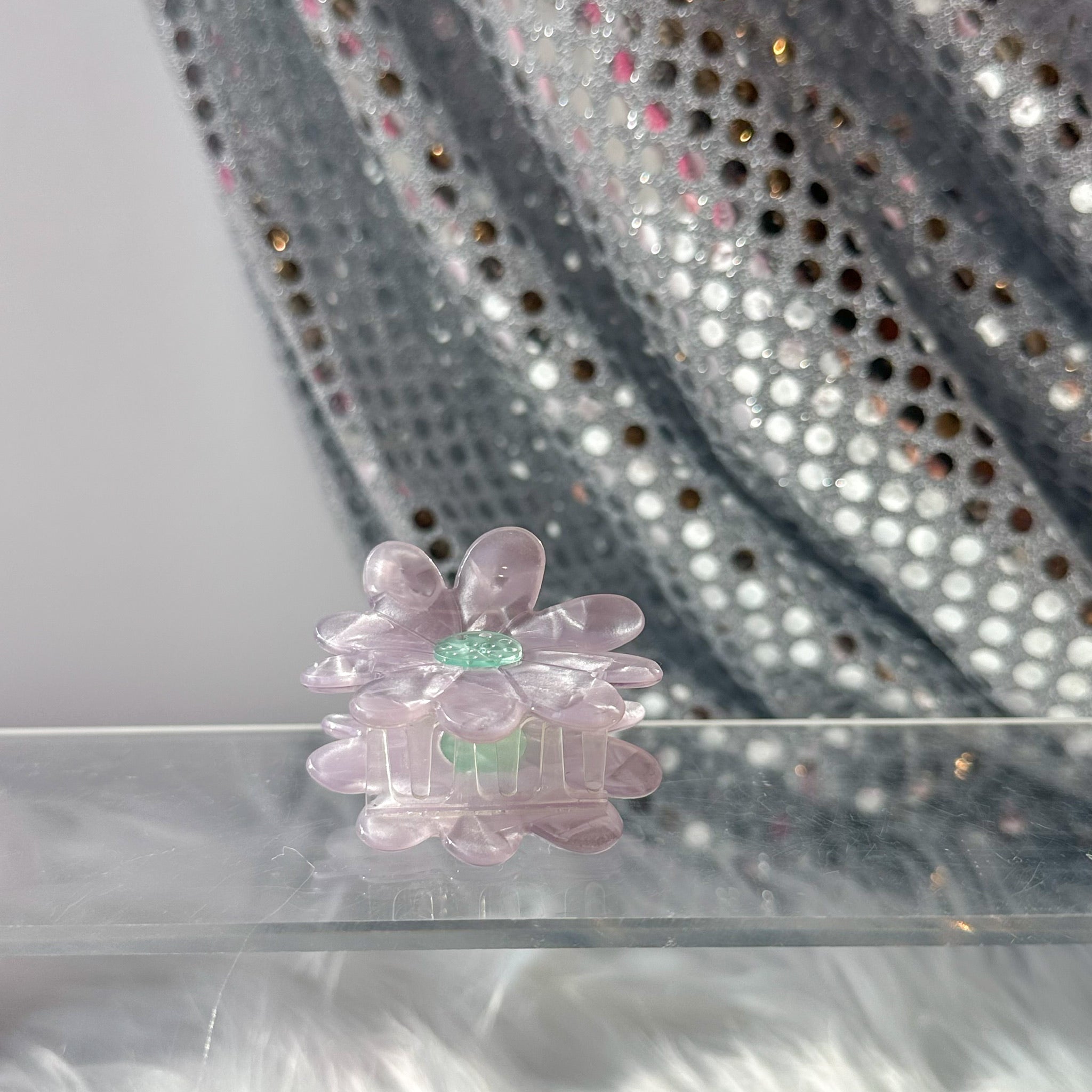 Lavender Flower Claw Hair Clip (medium)