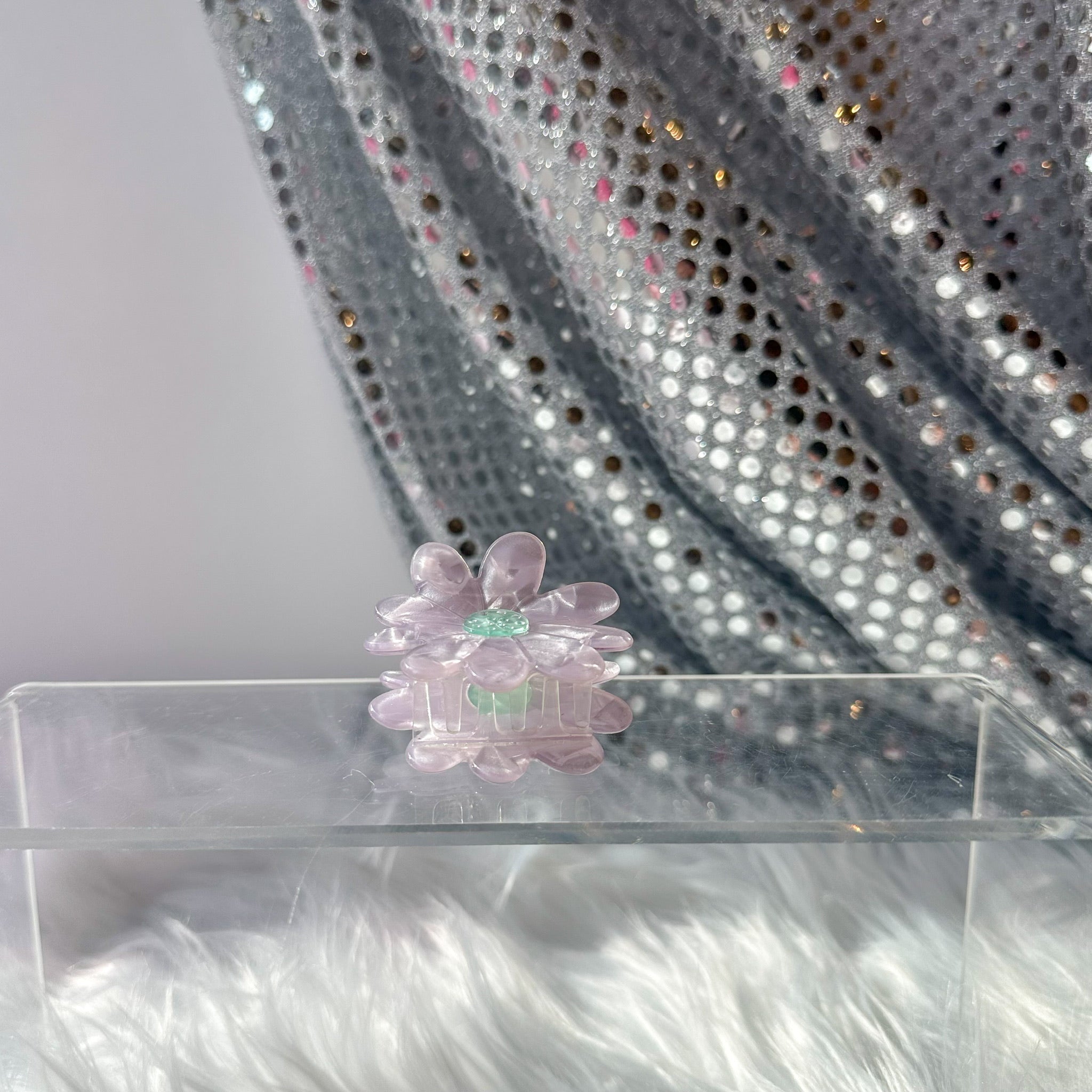 Lavender Flower Claw Hair Clip (medium)