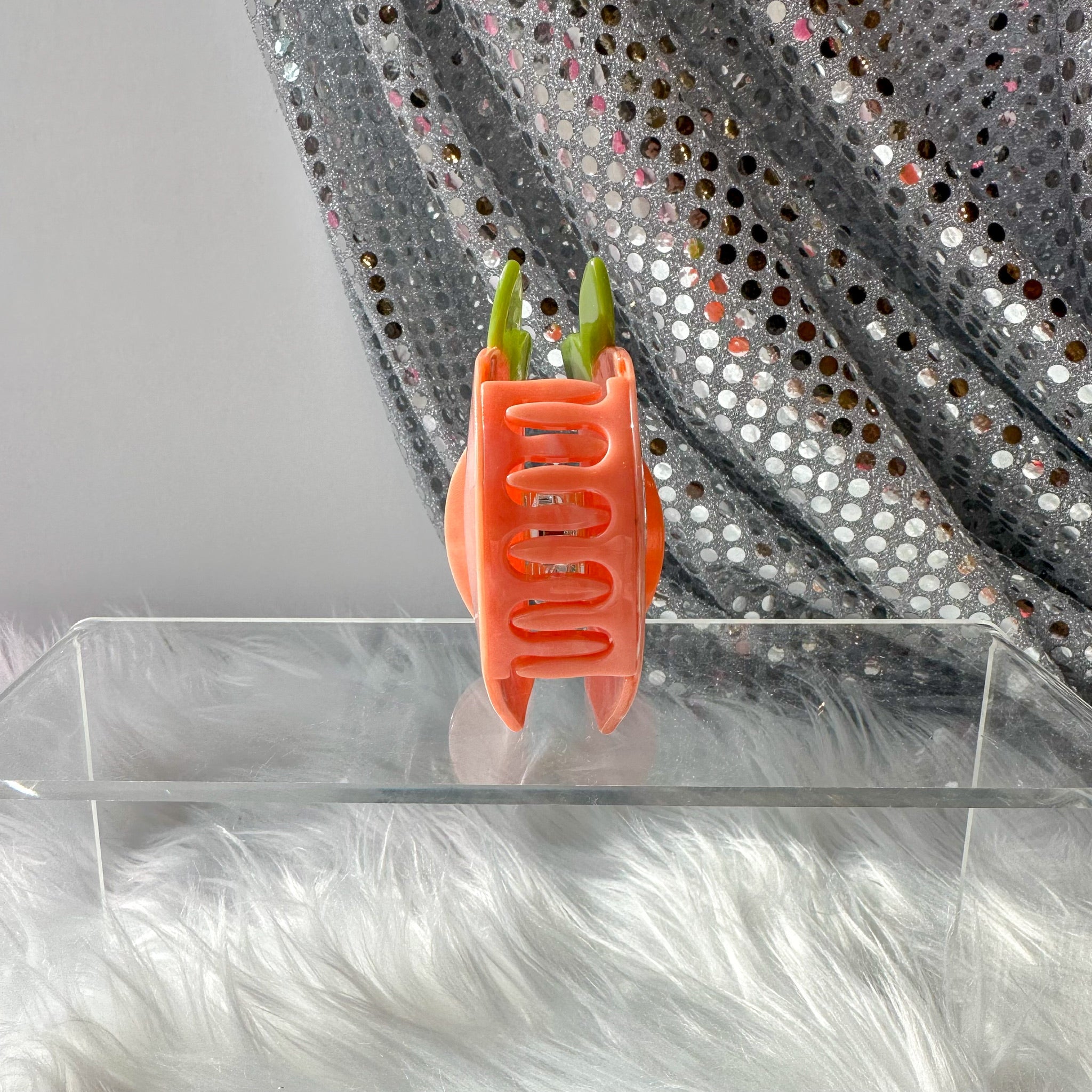 Peach Claw Hair Clip (Large)