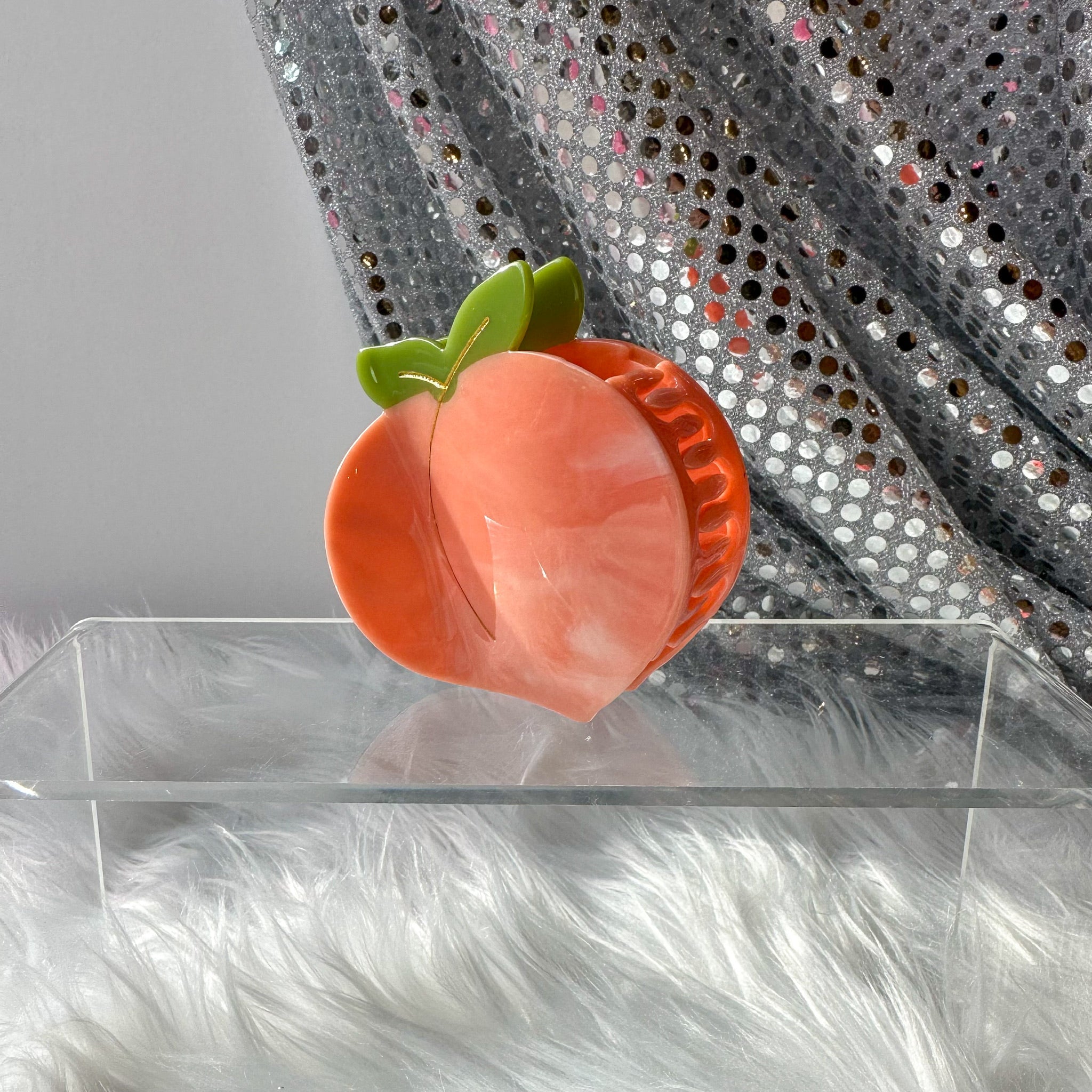 Peach Claw Hair Clip (Large)