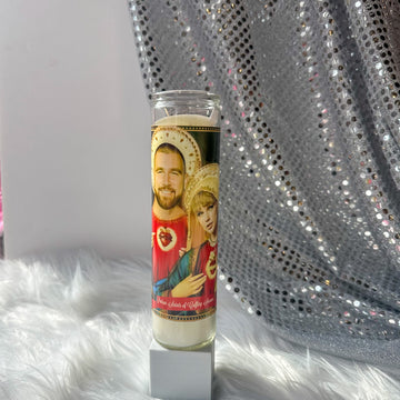 Taylor Swift & Travis Kelce Altar Prayer Candle