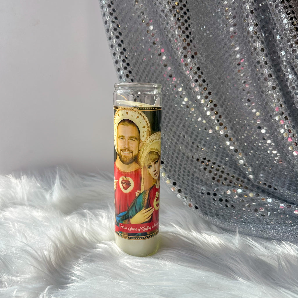 Taylor Swift & Travis Kelce Altar Prayer Candle
