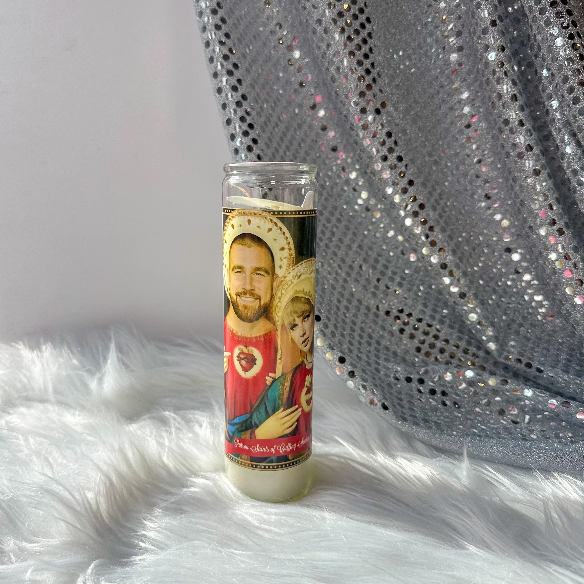 Taylor Swift & Travis Kelce Altar Prayer Candle