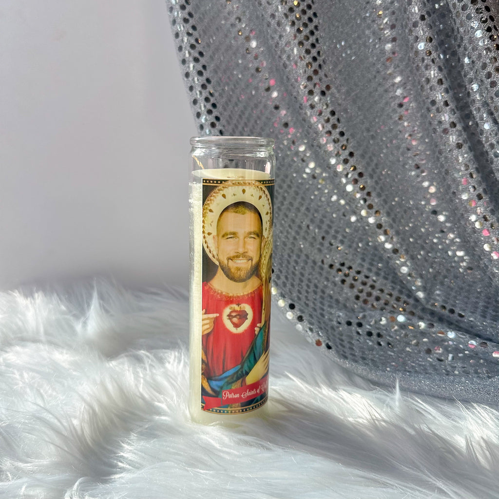 Taylor Swift & Travis Kelce Altar Prayer Candle
