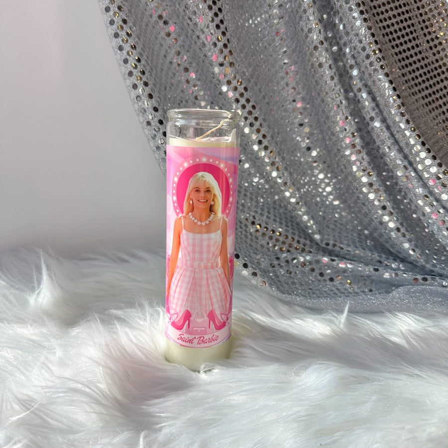 Barbie Altar Prayer Candle