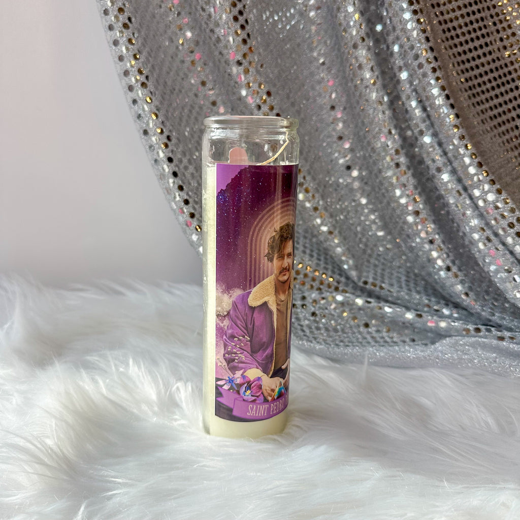 Pedro Pascal Altar Prayer Candle