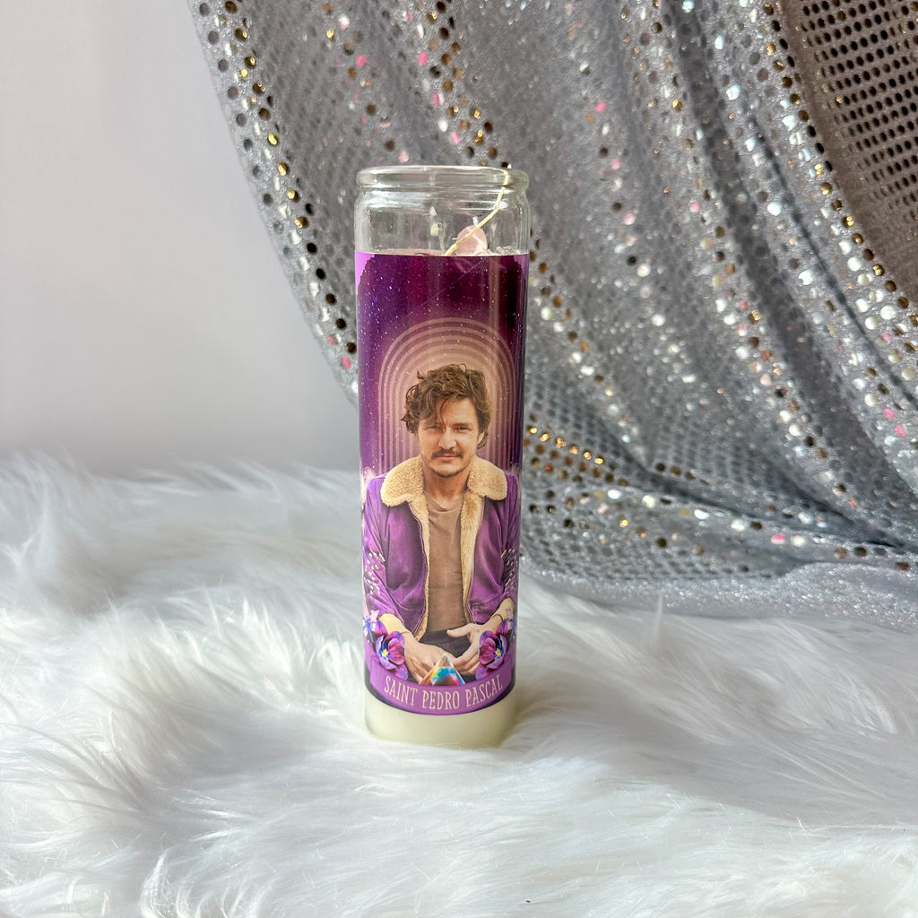 Pedro Pascal Altar Prayer Candle