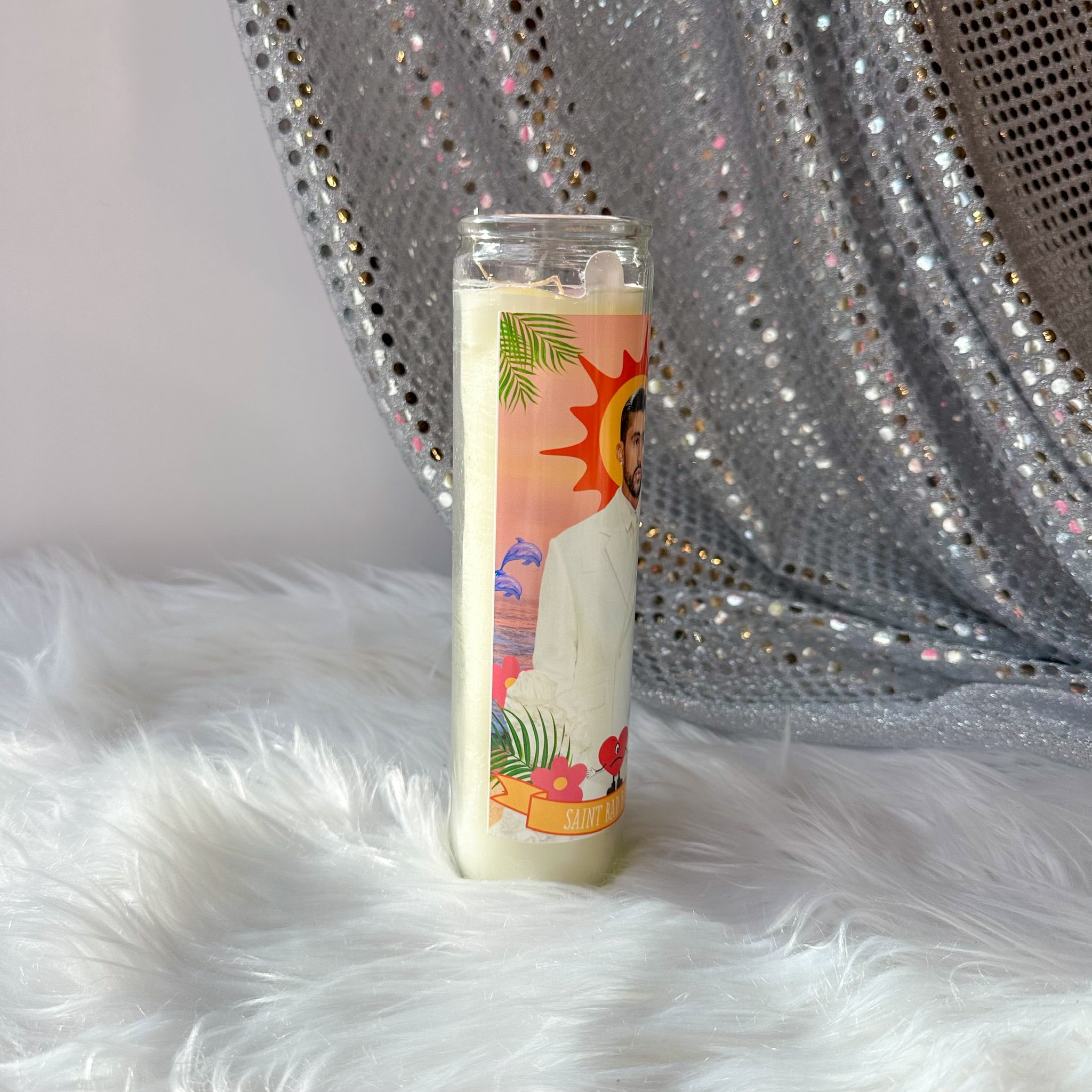 Bad Bunny Altar Prayer Candle