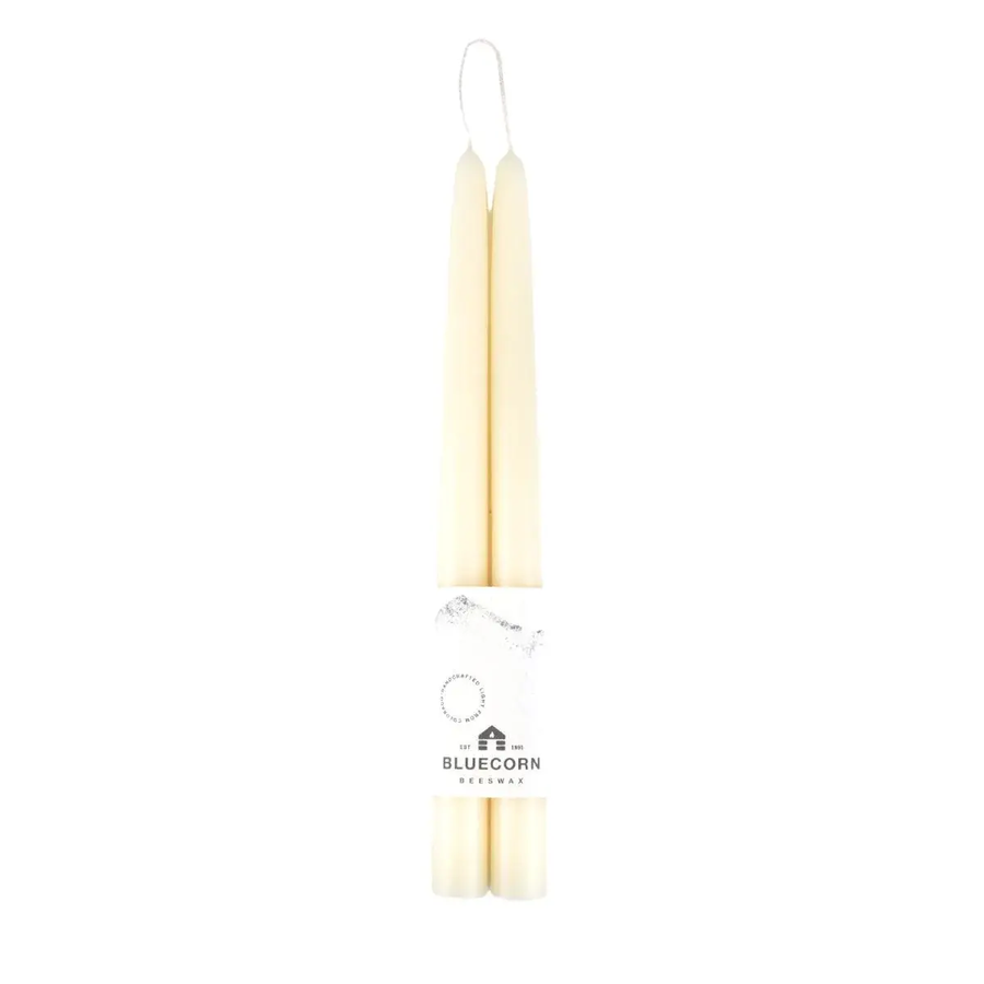 Pair of Hand-Dipped Beeswax Tapered Candles