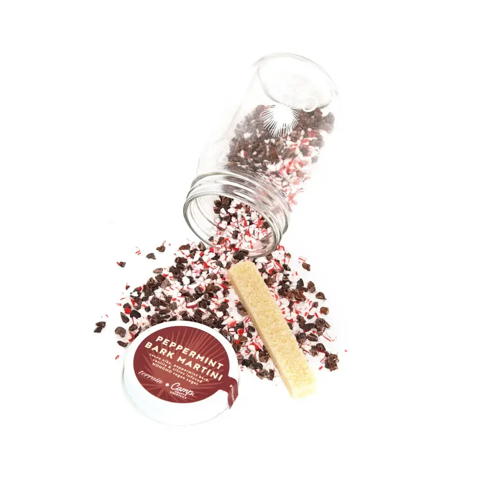 Camp Craft Cocktails- Peppermint Bark Martini