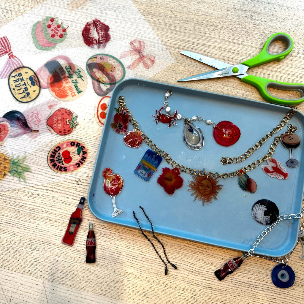 Summer Camp Series: Custom Shrinky Dink Charm Bracelets