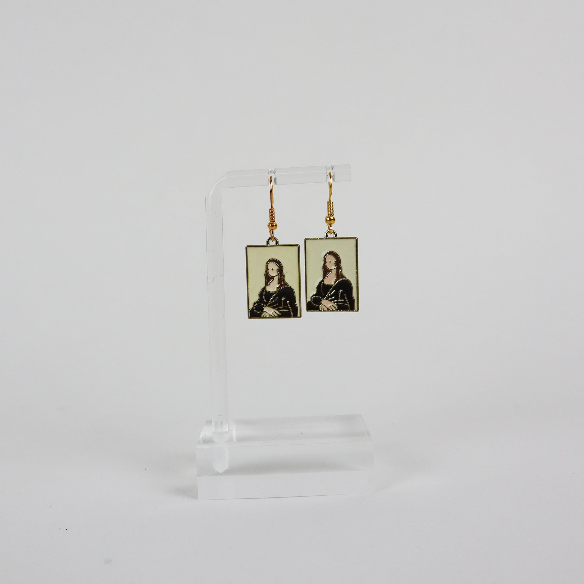 Enamel Charm Hook - art mona lisa