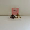 Seasonal Christmas -- lasercut gold santa hats