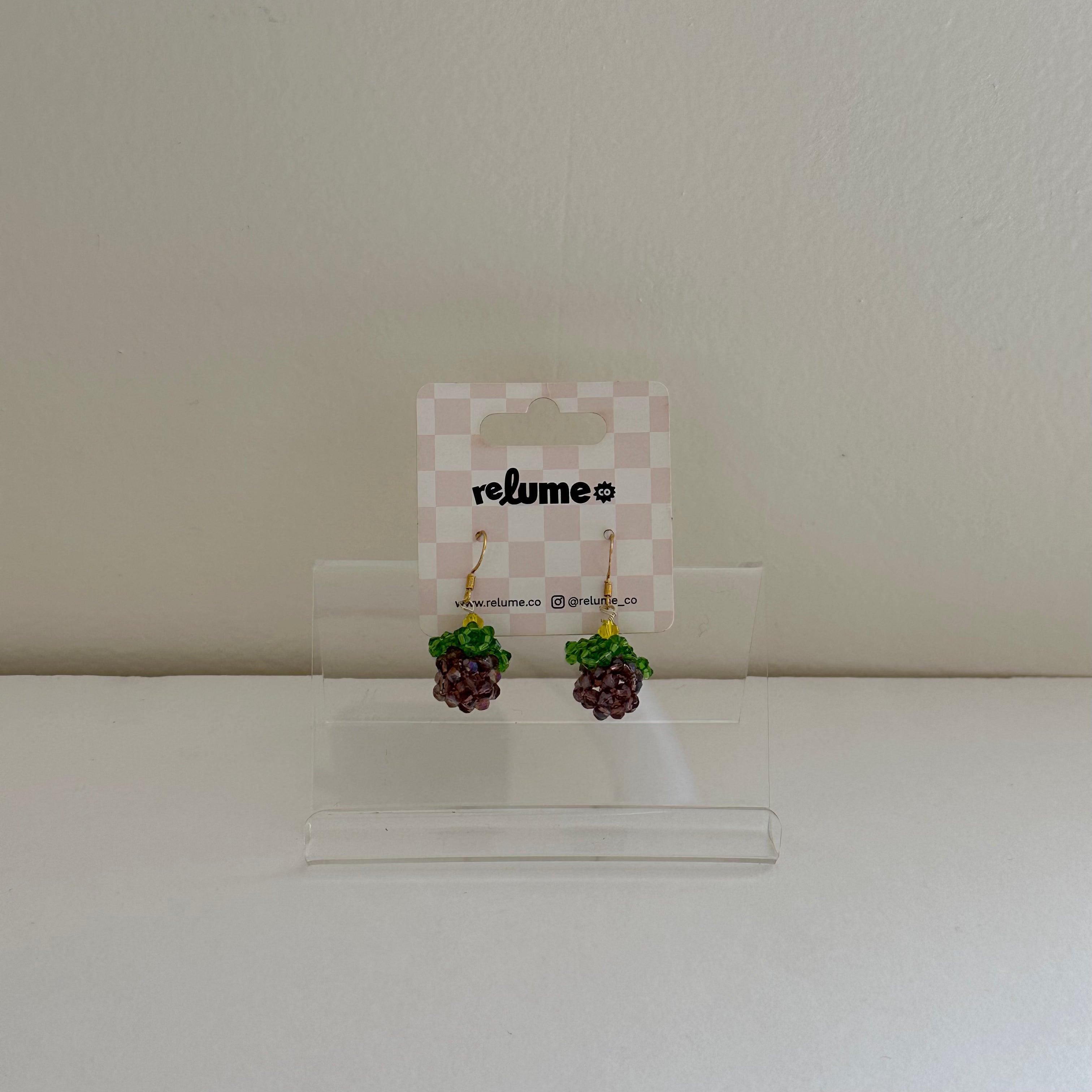 Food & Drink Hook -- beaded grapes